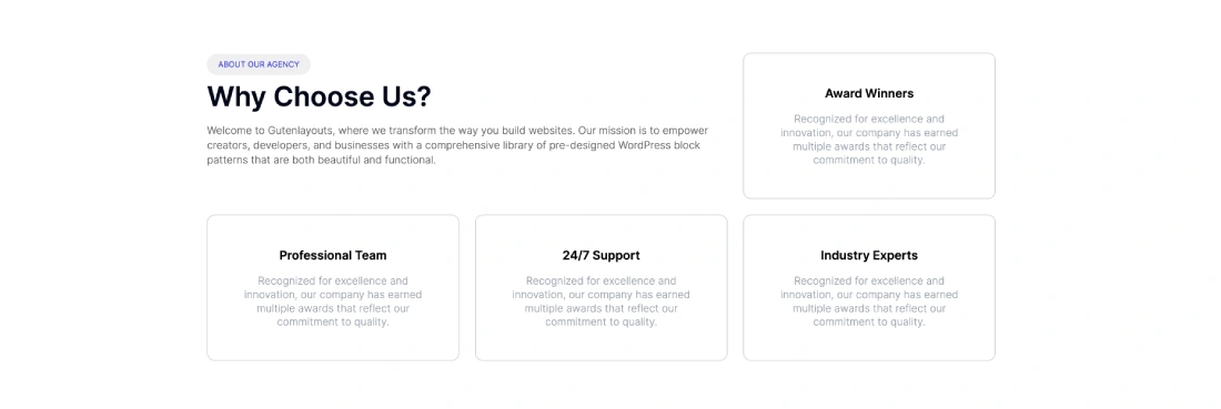 About Us with Key Features 05